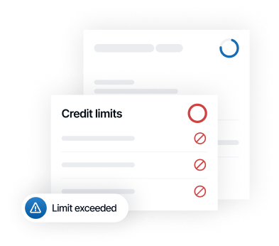 Credit limit controls
